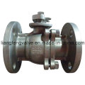 Full Bore Flange End 2 PC Ball Valve with Stainless Steel